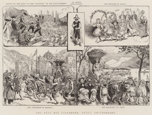 Het Feest van de Wijnboeren, Vevey, Zwitserland